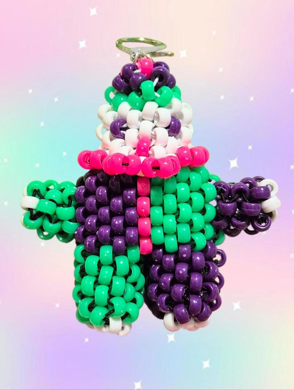 Mini Kandi Clown Keychain
